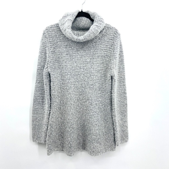 SIX CRISP DAYS Gray Knit Pullover Cowl Neck Cozy Sweater Size XS / Small - Picture 1 of 6